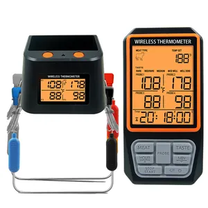 Termometer Makanan Elektrik, Oven BBQ CH-218, Termometer Makanan Oven Daging Nirkabel, Termometer Panggangan Dapur