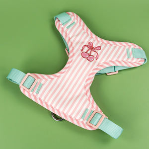 Kain lembut warna-warni dan anyaman Mesh kontrak warna bernapas Platice atau aksesoris logam untuk berjalan anjing <span class=keywords><strong>Harness</strong></span> - Product Image 1