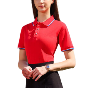 เสื้อโปโลขายส่ง ปักลาย เสื้อยืดเทนนิสผ้าฝ้ายนุ่ม เสื้อโปโล Yeah Yeah Yeah เสื้อยืดผู้หญิง - Product Image 5