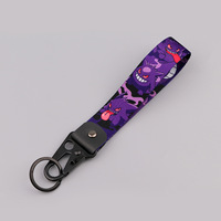 Porte-clés en alliage de zinc Pokémon Aigle, motif dessin animé mignon, imprimé par sublimation, pour voiture et moto, vente en gros
