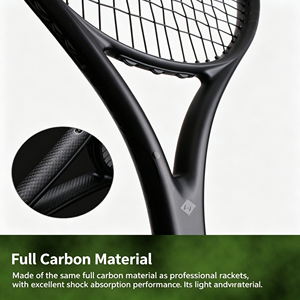 GQK GC4172 Full Carbon Fiber Tennis Racket for Professional Players-High Power Spin <b>Control</b> Lightweight Design Customizable - Product Image 5