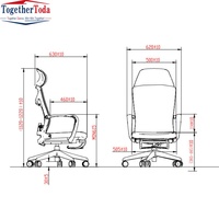 Chaise de bureau inclinable, chaise de direction pour la sieste au bureau, chaise de travail confortable en maille pour longues heures de travail sur ordinateur