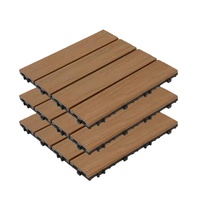 Dalles de terrasse emboîtables en composite bois-plastique coextrudé 12'' x 12'' WPC pour jardin et patio, fourniture directe du fabricant