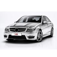 Kit de carrosserie pour calandre de pare-chocs avant Mercedes-Benz Classe C W204 2011-2014, style C63 AMG, installation par clip, amélioration et rétrofit