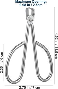 Ouvre-coquilles manuel en métal pour pignons de pin, <span class=keywords><strong>casse</strong></span>-noix, décortiqueur de graines de sésame, pince spéciale pour noix, pince à coquilles de noisettes et de sésame pour usage domestique - Product Image 2