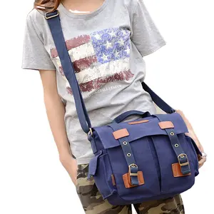 كلية رجالي قماش صغيرة حقيبة كروسبودي متعددة جيب حقيبة الكتف حقيبة مقصية للرجال