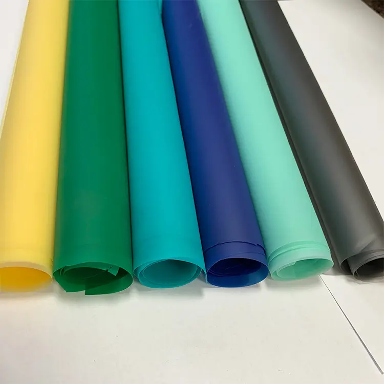 TPU film color frosted translucent film polyurethane soft clothing fabric TPU film for raincoat pinafore clothes and label