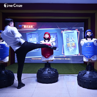 Nouvelle Machine de Jeu de Boxe AR d'Arcade, Électrique, pour Entraînement de Puissance de Frappe Ultime, avec Projection Murale Interactive