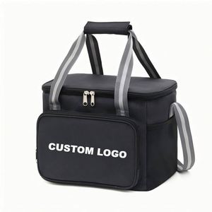กระเป๋าเก็บความเย็นแบบพับได้ ขนาด 15 ลิตร พร้อมโลโก้สั่งทำ ผ้า Oxford 300D บุ PEVA เหมาะสำหรับใส่อาหารกลางวันหรือปิกนิก ใช้เป็นของขวัญส่งเสริมการขาย - Product Image 2