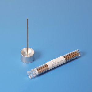 BECORA Bruciatore di incenso rotondo in lega di alluminio, raccogli cenere, resistente, per yoga e meditazione, supporto per incenso, argento opaco - Product Image 1