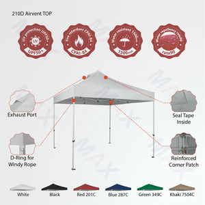 Tente de mariage en aluminium à cadre isolé Octuma <span class=keywords><strong>1010</strong></span> Airvent, facile à monter, en gros, tente de réception chinoise - Product Image 3