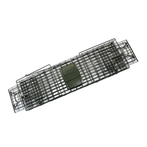Commercio all'ingrosso eco-friendly grande trappola di coniglio pieghevole forma quadrata pieghevole gabbia animale roditore controllo dei parassiti noi cacciatore animale trappola - Product Image 2