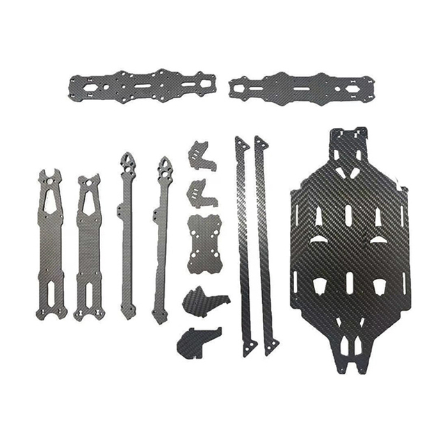 Custom CNC 3K High Strength Carbon Fiber Sheet Plate High Precision Lightweight Carbon Fiber Drone Uav Frame