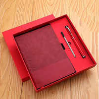 Cadeaux de Fêtes, Logo Personnalisé, Fournitures de Bureau, Papeterie Cadeau, Ensembles de Promotion Commerciale avec Stylo, Carnet en Cuir, Journal A5, Ensemble Cadeau