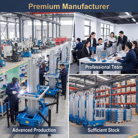 Plateforme de travail surélevée électrique en aluminium, hauteur de levage 8m, table élévatrice électrique compacte, en stock