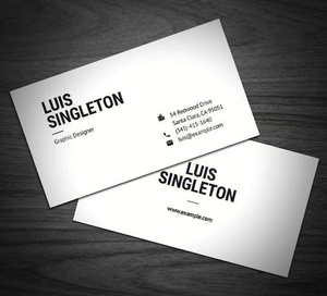 Servicio de impresión de logotipo personalizado papel de tarjeta mate - Product Image 3