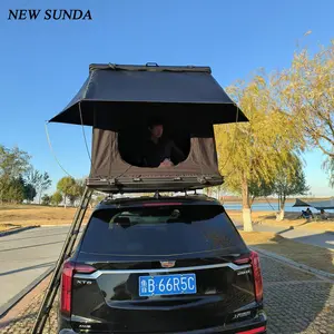 HOTO 알루미늄 오프로드 삼각형 유압 자동차 접이식 캠핑 자동 절연 지붕 탑 트레일러 옥상 텐트
