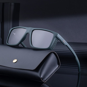 Lunettes de soleil polarisées Lafuma à monture carrée pour hommes, protection UV400, monture en plastique noir et métal, verres TAC, style extérieur - Product Image 4