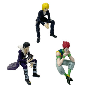 6 styles de figurines de <span class=keywords><strong>manga</strong></span> assises Killua Zoldyck Hisoka Kurapika Illumi, statues de figurines de dessin animé Hunteres, jouets en PVC, figurines d'anime - Product Image 3
