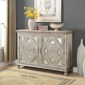 Shabby Chic desgastado dos puertas Credenza almacenamiento de madera para comedor - Product Image 3