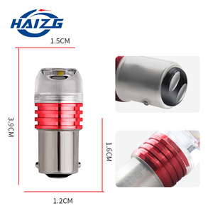 HAIZG Factory Outlet Xe Đèn <span class=keywords><strong>Led</strong></span> Đôi Màu Liên Hệ Đèn Flash Đỏ Đèn Phanh 1156 1157 Trở Lại Ánh Sáng Đèn Flash Bóng Đèn - Product Image 5