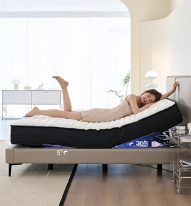 Colchón Ergonómico Inteligente Tamaño King Split, <span class=keywords><strong>Cama</strong></span> Ajustable de Gravedad Cero con Masaje Oculto California, Moderno y de Firmeza Media para Dormitorio de Hotel - Product Image 6