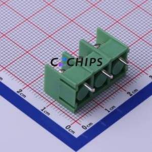 DBT10-7.62-3P-GN-P Barrier Terminal Block Through hole Component (THT),P=7.62mm Connector Two Sides 7.62mm 1x3P Straight Pin - Product Image 2