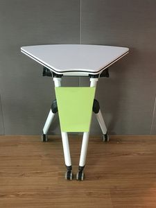Table de conférence pliable et empilable, réglable en hauteur, pour salles de réunion, de formation, d'écoles, de collèges et d'universités (vente en gros) - Product Image 4