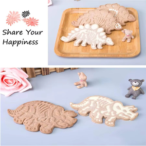 Emporte-pièces 3D Dinosaures Écologiques – Lot de 3 Moules en Plastique pour Biscuits, Gaufrage, Fondant, Pâtisserie, Outil de Cuisson pour Gâteaux au Gingembre - Product Image 6