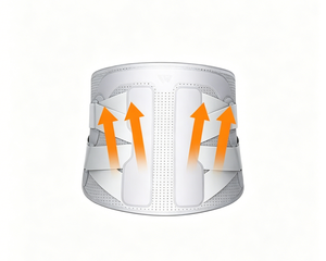 Cintura <span class=keywords><strong>di</strong></span> Supporto Lombare in Nylon Flessibile Compresso, Protezione per la <span class=keywords><strong>Schiena</strong></span> Inferiore, Traspirante e Compressiva per il Dolore alla <span class=keywords><strong>Schiena</strong></span> - Product Image 3