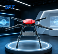 Châssis de drone UAV industriel robuste EFT E416P, capacité de 16 kg, pliable, étanche, châssis de drone quadricoptère