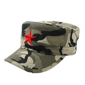 Gorra táctica para exteriores, estilo militar de camuflaje con estrella roja bordada, sombrero de algodón transpirable para hombres y mujeres adultos - Product Image 5
