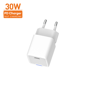 ที่ชาร์จไฟติดผนังช่อง USB Type-C <span class=keywords><strong>20W</strong></span>/30W ระบบชาร์จเร็วชนิด PD3.0สำหรับ <span class=keywords><strong>iPhone</strong></span> Xiaomi ช่องเสียบไฟฟ้าอัจฉริยะที่เข้ากันได้กับ eu/us - Product Image 4