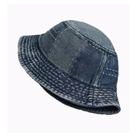 Chapeau Bob en Jean Délavé Personnalisé avec Logo – Style Cowboy, Vente en Gros, Streetwear, Chapeau de Soleil en Jean Déchiré, Bord Usé, Pêche en Plein Air