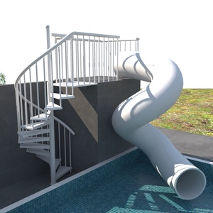 <span class=keywords><strong>Escalier</strong></span> en colimaçon en acier inoxydable avec <span class=keywords><strong>toboggan</strong></span> pour enfants, personnalisé, pour jardin, maison, duplex, préfabriqué, extérieur, <span class=keywords><strong>piscine</strong></span> - Product Image 1