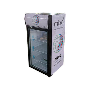 Oumeite commercial porte unique vitrine verticale refroidisseur affichage boisson froide porte en verre réfrigérateur pour dépanneur réfrigérateur - Product Image 6