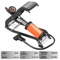 Pompe à pied pliable portable BAIMEI avec manomètre 120 PSI pour gonflage de pneus de voiture, moto, vélo, rangement coffre, usine OEM