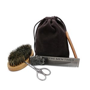OEM <span class=keywords><strong>Beard</strong></span> <span class=keywords><strong>Shaping</strong></span> Grooming Tool <span class=keywords><strong>Kit</strong></span> Lông Mustache Râu Bàn Chải Và Combs Kéo Set Cho Nam Giới - Product Image 5