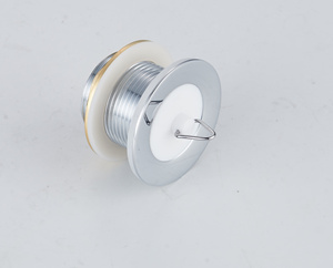 Scarico per Lavabo da Bagno Hofen G1 1/4\" in Ottone con Tappo in Gomma, Previene l'Intasamento, Facile da Usare - Product Image 3