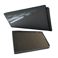 BC HPBC Système de panneaux solaires à toit plat noir pur étanche aux tempêtes Tuiles solaires en verre propre sans cadre Énergie solaire