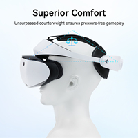 Kit de remplacement de sangle de tête confortable AMVR PSVR2 avec coussinets frontaux et arrière pour un soutien amélioré, un poids équilibré et un ajustement sécurisé