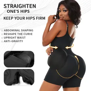 Body gainant grande taille pour femme, avec rembourrage sexy pour le rehaussement de la taille et des <span class=keywords><strong>fesses</strong></span>, sans couture, ajustement parfait, respirant - Product Image 1
