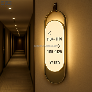 EZD Plaque de porte personnalisée DND, signalétique de guidage, numéros <span class=keywords><strong>d</strong></span>'appartement, plaques de porte ADA en braille, plaques de nom de maison, designs - Product Image 5