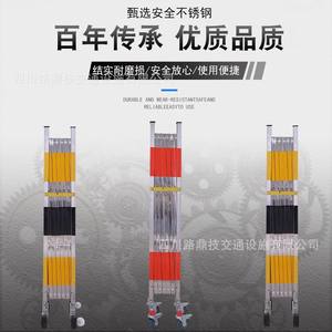 Valla Flexible Desmontable de Acero Inoxidable para Exteriores, Valla de Aislamiento para Construcción, Valla de Seguridad Escolar, Plegable, Protectora - Product Image 2