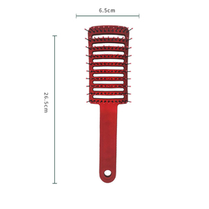Massage du cuir chevelu de haute qualité grand peigne incurvé Flexible antistatique <span class=keywords><strong>labyrinthe</strong></span> démêler brosse à cheveux ventilée pour les <span class=keywords><strong>femmes</strong></span> - Product Image 5