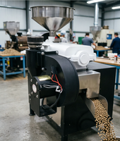 Machine à décortiquer les grains de café à moteur, haute productivité, débit de 50 kg/h, taille compacte, utilisation conviviale, garantie 2 ans