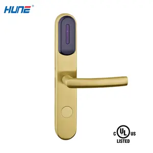 HUNE fashion smart rfid hotel lock systeem, rf card elektronische deurklink