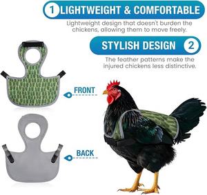 Beckon Harnais personnalisé pour poules, Tabliers pour poules avec sangles réglables, Gilet-<span class=keywords><strong>tablier</strong></span> pour poules - Product Image 3