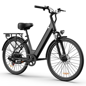 Bicicleta Eléctrica con Diseño de Pedal, Motor Trasero sin Escobillas de 250W, Sensor, Batería de Litio de 10.4Ah, 7 Velocidades, Urbana, Profesional, para Mujer - Product Image 1