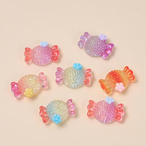 Accessori in Resina Trasparente con Paillettes a Forma di Farfalla, Fiore, Fiocco, Fragola, Cigno, Caramella, Stella, Cuore, Cartone Animato per Fai da Te - Product Image 6